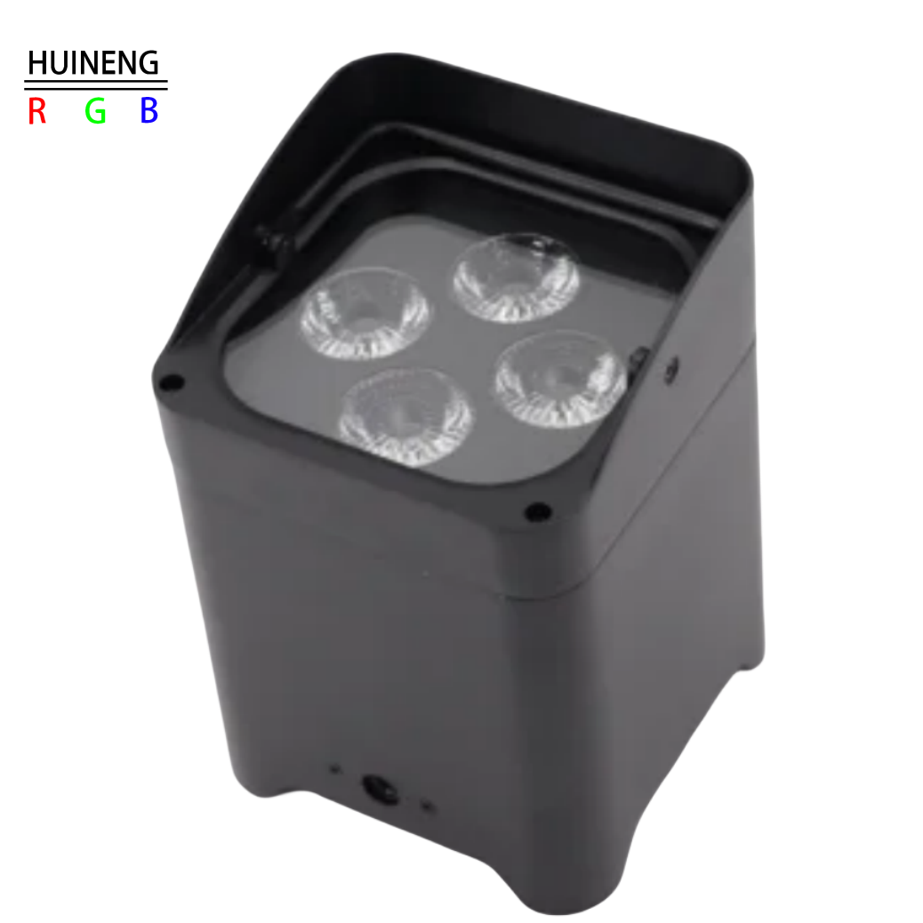 Inalámbrico y batería par 4 piezas RGBWA + UV LED